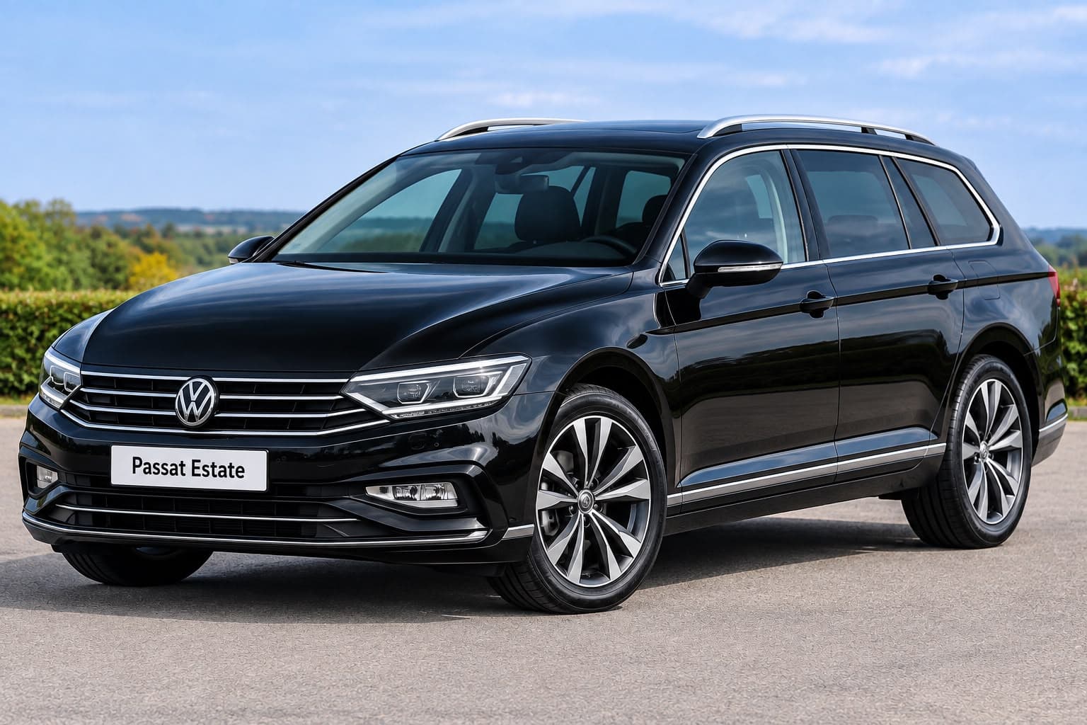 Estate Car VW Sharam 2026 taxi vehicle - CABS WALTON Walton On Thames airport transfer fleet - 1-4 passengers 4 Large Bags