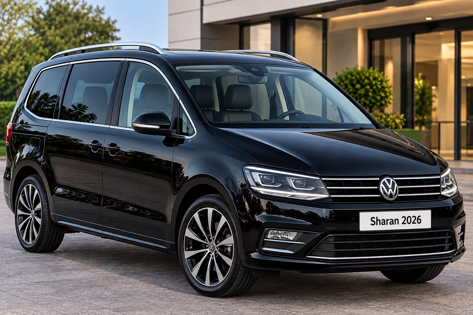 Estate car VW Sharan Estate taxi vehicle - CABS WALTON Walton On Thames airport transfer fleet - 1-6 passengers 6 Large Bags